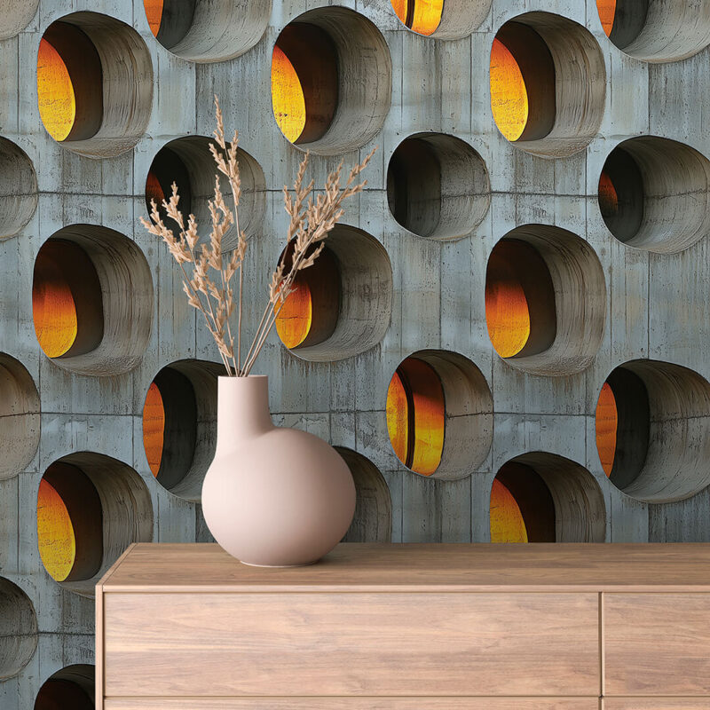 Papier Peint Personnalisé sur Mesure – Ref. BÉTON-054